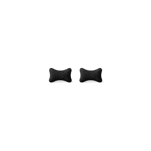 REDUST - Set of 2 Alcantara Headrest Cushions - Black