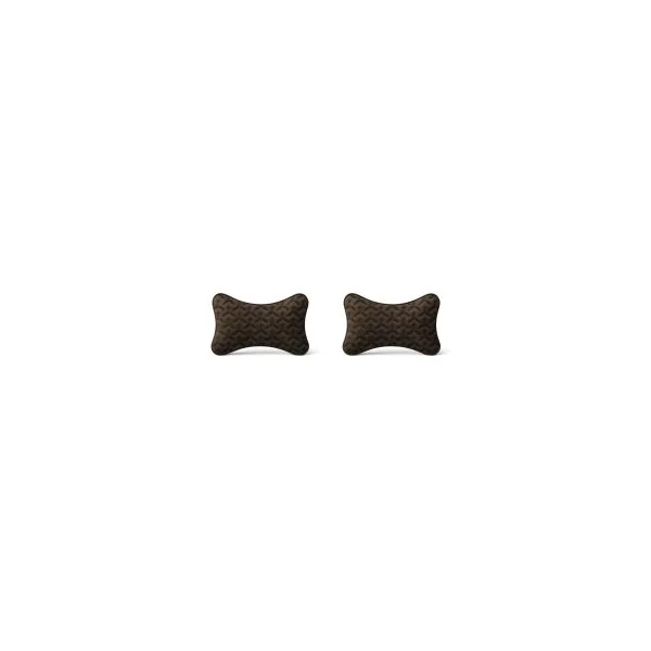 REDUST - Set of 2 Alcantara Headrest Cushions - Brown