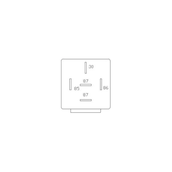 RELAIS 12V 30A 4 BROCHES AVEC RESISTANCE