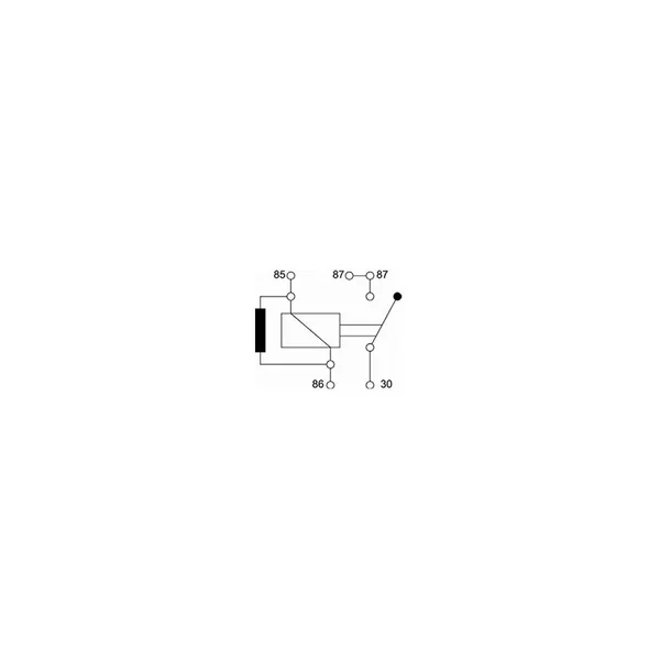 RELAIS 12V 30A 4 BROCHES AVEC RESISTANCE