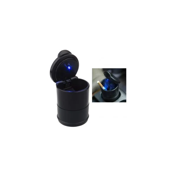 Removable ashtray with blue LED