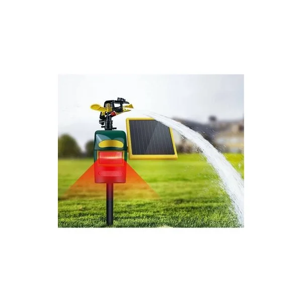 Repulsif chat et chien jets d'eau et lumière
