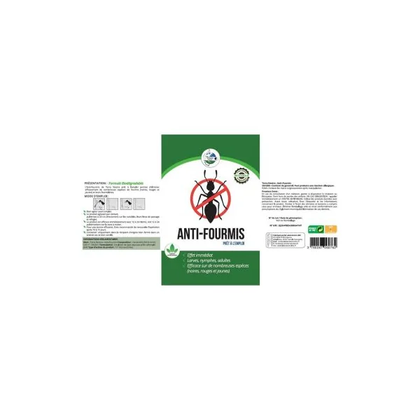 Repulsif naturel fourmi biodégradable