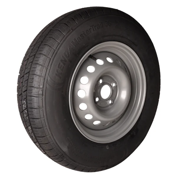 Roue complète de remorque - 185R14C - entraxe : 4x100 - capacité de charge : 750 kg - diamètre du moyeu : 57 mm