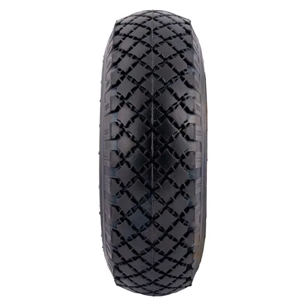 Roue de chariot - 3.00-4 - bandage pneumatique - capacité de charge : 125 kg - trou d'axe/diamètre de moyeu 20 mm - roulements à rouleaux inclus