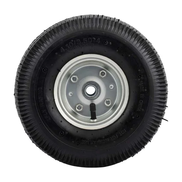 Roue de diable - 3.50-4 - bandage pneumatique et jante en acier - charge maximale 75 kg - trou d'axe/diamètre de moyeu 16 mm - roulements à billes inclus