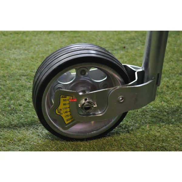 Roue jockey AL-KO - 48 mm - capacité de charge : 300 kg - jante en acier et roue en caoutchouc solide - y compris manivelle avec palier de pression et manomètre à bille
