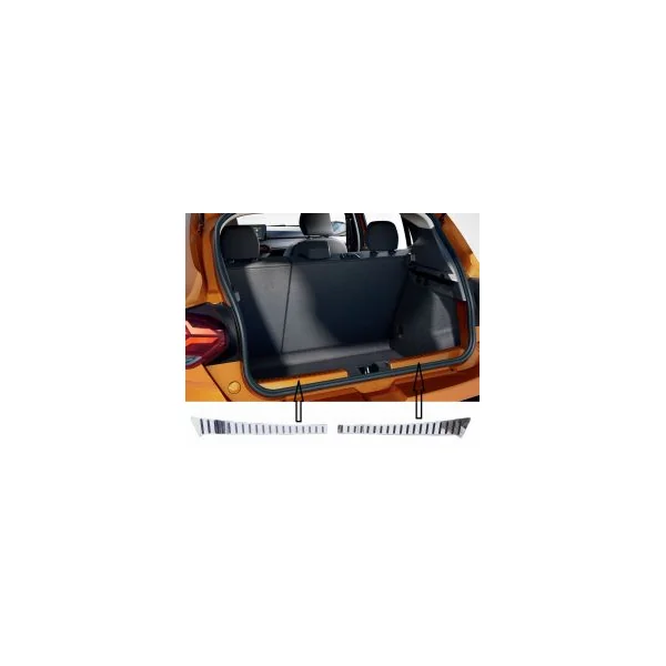 Sandero III / Stepway III - Boot entry guard Stainless steel chrome
