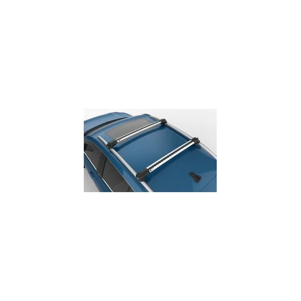 Sandero Stepway / Sandero II - Premium roof rack cross bars- bright silver