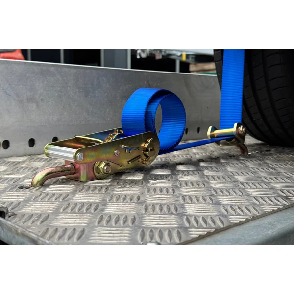 Sangle d’arrimage pour porte-voiture - 250x5 cm - charge de rupture 860 kg