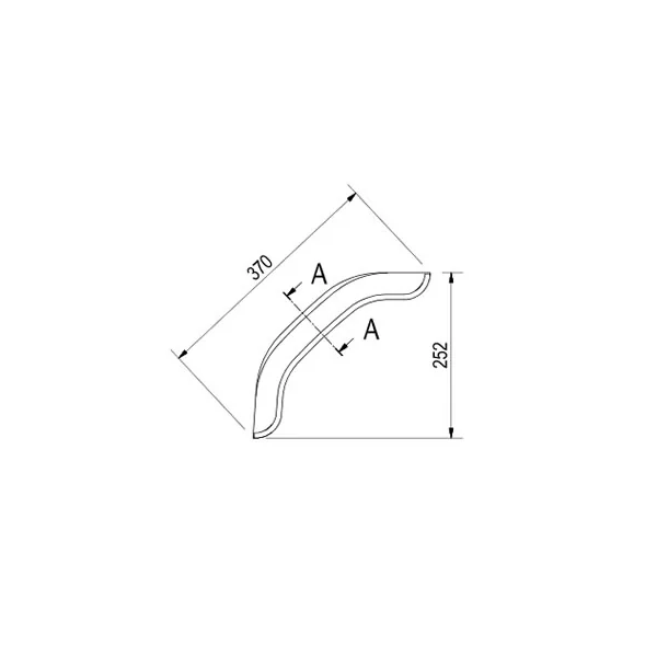 Saris Garde boue - 370x240x252 mm - Envergure 370 mm