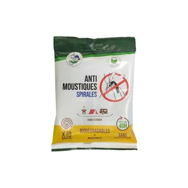 Serpentin anti moustique 100% origine végétale X10