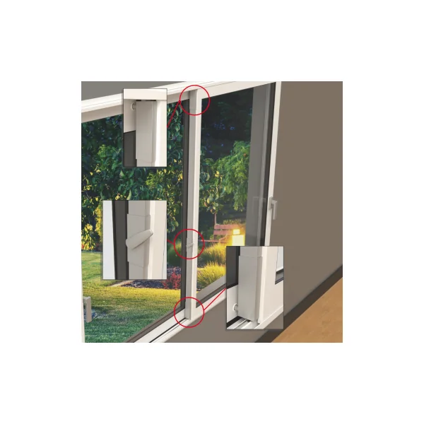 Serrure 2 points anti effraction baie coulissante