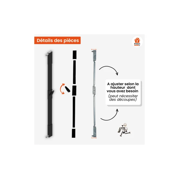 Serrure 2 points anti effraction baie coulissante
