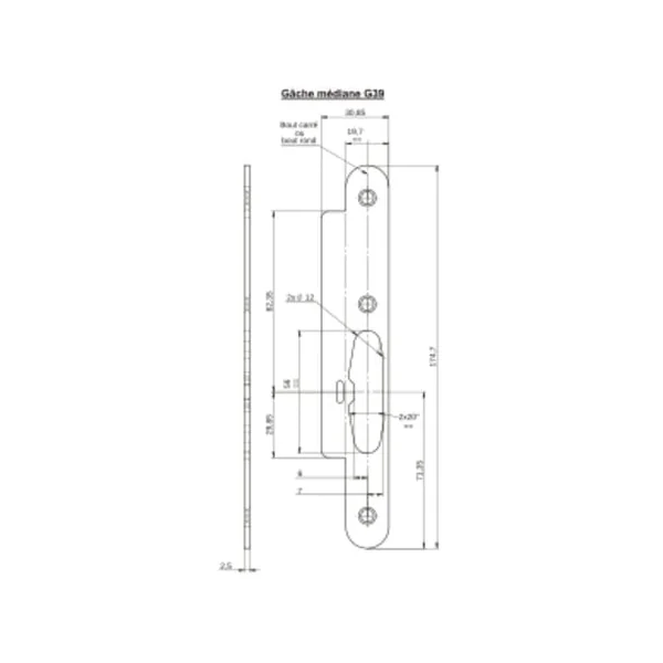 Serrure automatique d'urgence Vachette D466 urgence