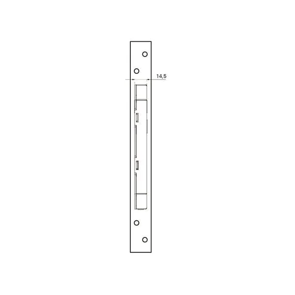 Serrure axe 50 mm têtière XL