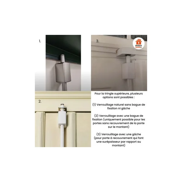 Serrure en applique multipoints haute sécurité