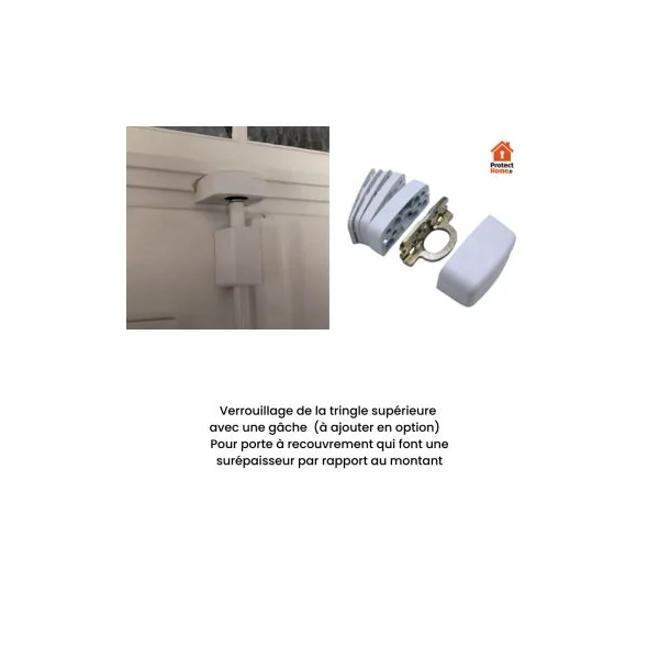 Serrure en applique multipoints haute sécurité