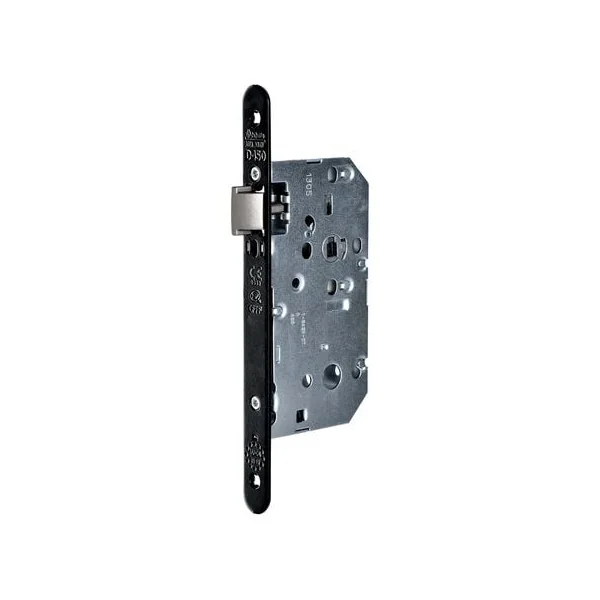 Serrure série D 450 CFPF têtière acier noir Bec-de-cane D 452 CFPF VR