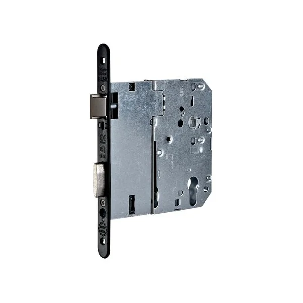 Serrure série D 450 XL CFPF têtière noire Pêne dormant demi-tour CLé I D 455 XL CFPF VR