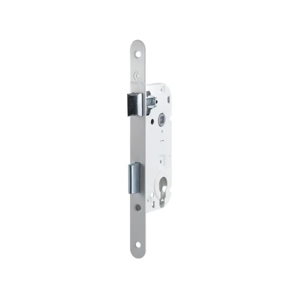 Serrure économique axe 40 mm pêne zamak Laqué Blanc