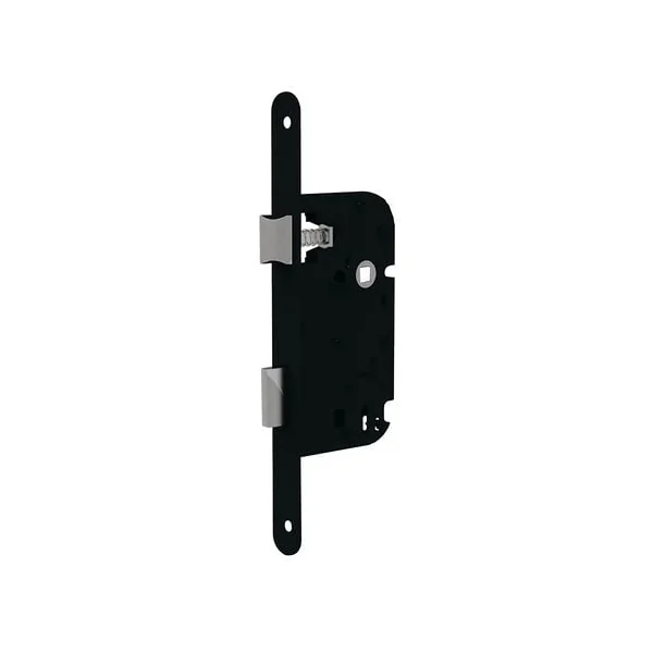 Serrure économique axe 50 mm Têtière laquée noir
