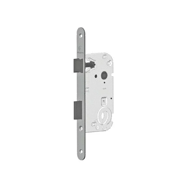 Serrure économique axe 50 mm Têtière laquée noir