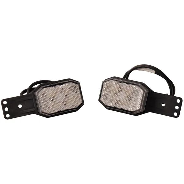 Set de 2 feux de position LED Aspöck Flexipoint - rouge/blanc - 50 cm