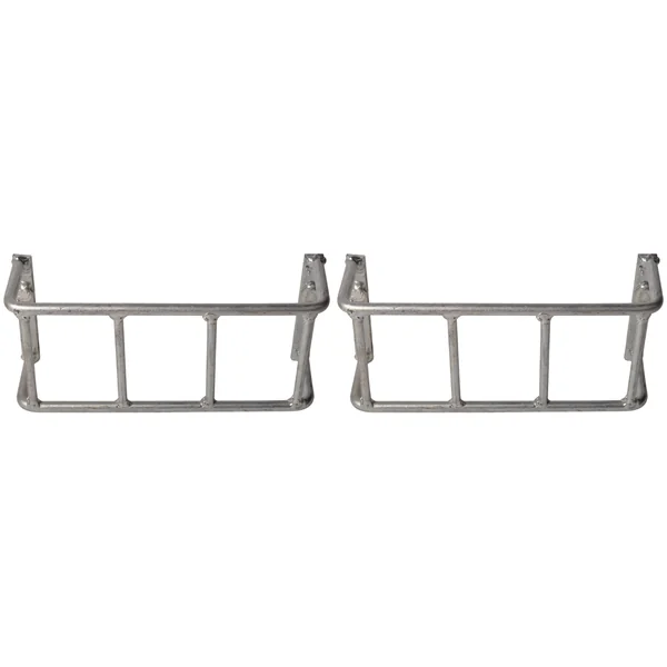Set de 2 grilles de protection de feu arrière en acier - 225x110x65 mm