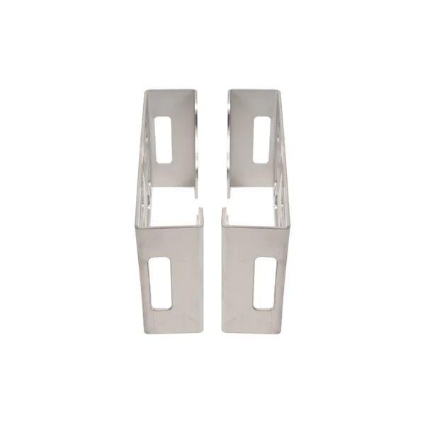Set de 2 grilles de protection Multiled 4 - 253x141x63,7 mm - avec triangle libre - en acier inoxydable - montage sans perçage
