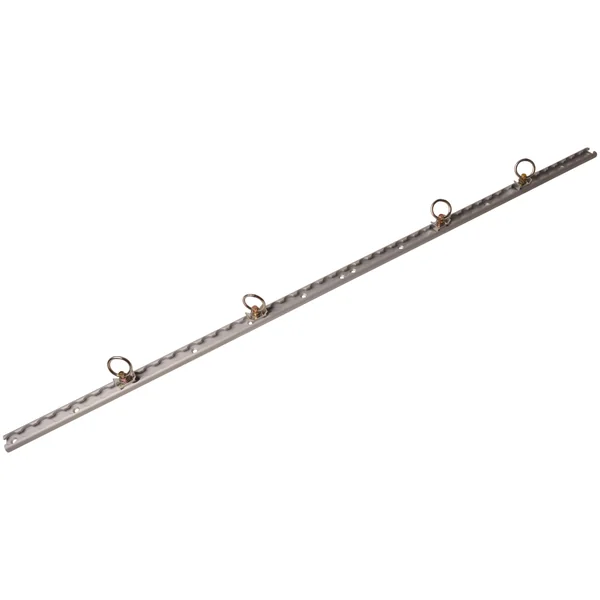 Set de rails d'arrimage en aluminium - 60 cm de longueur - 30 mm de largeur - 500 kg de charge de rupture - 2 pièces