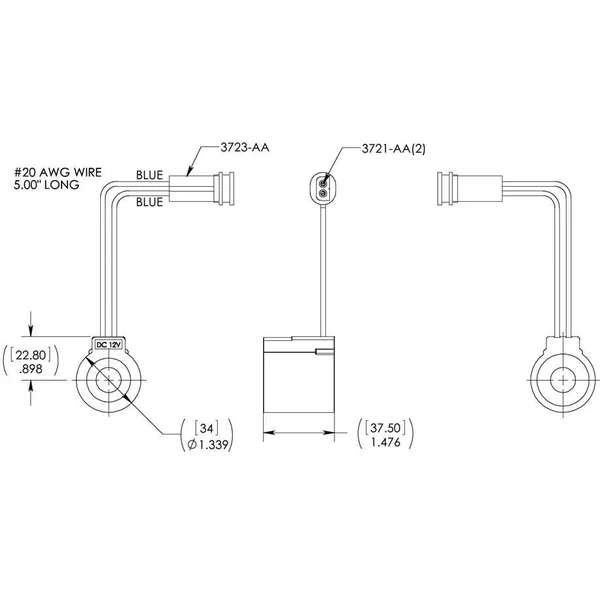 Solénoïde 12V pour pompe hydraulique SPX