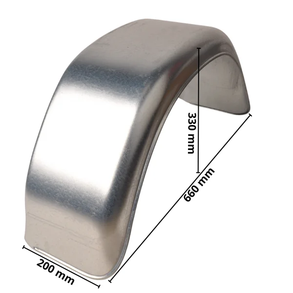 Stema garde boue 12 pouces - 660x200x330 mm - adapté pour remorque Stema