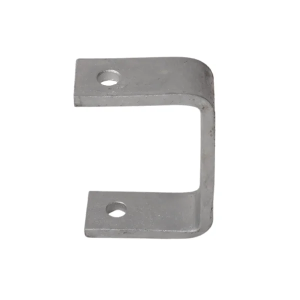 Support de quille galvanisé Poutre en U - Longueur 120 mm - avec trous oblongs