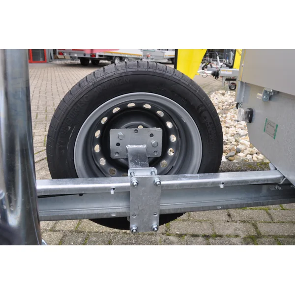 Support de roue de secours pour montage sur barre d'attelage - universel
