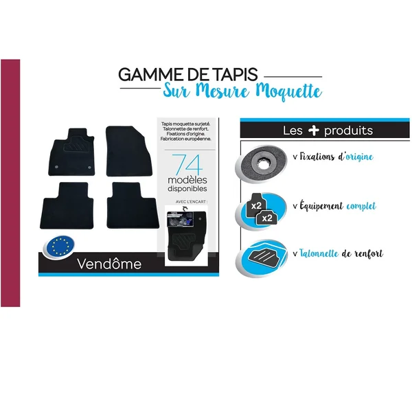 Tapis de sol auto Peugeot 108