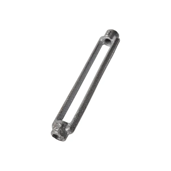 Tendeur en acier galvanisé avec fil d'acier M8 - tourné vers l'extérieur 230 mm - tourné vers l'intérieur 150 mm