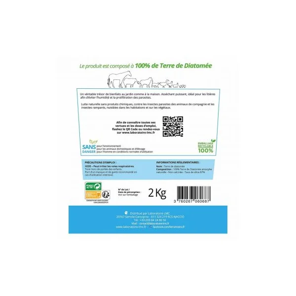 Terre de diatomée extra pure 2kg