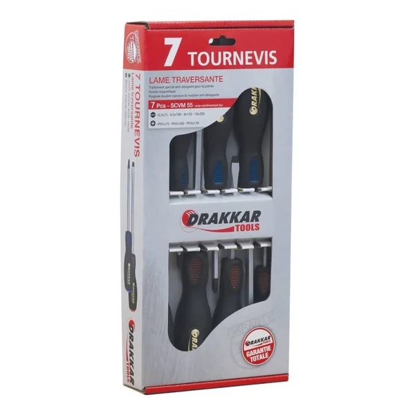 Tournevis - Coffret de 7 pièces - Poignée antidérapante