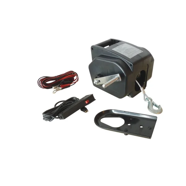 Treuil de traction électrique 12V - Capacité 500 kg - Câble 9,2 m