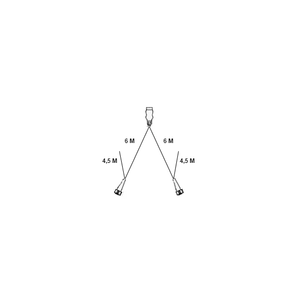 Type Aspöck Faisceau de câble - 6 mètres - 13 broches - 2x connecteur 5 broches - y compris les dérivations 4,5 mètres