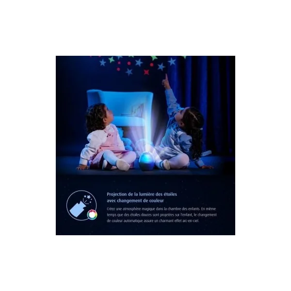 Veilleuse projection étoiles