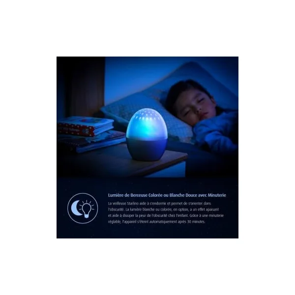 Veilleuse projection étoiles