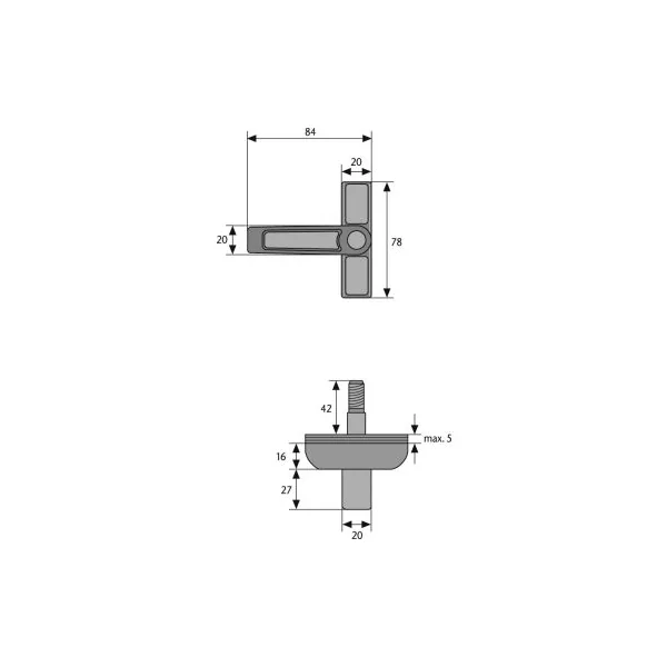 Verrou de fenêtre 2410 Abus