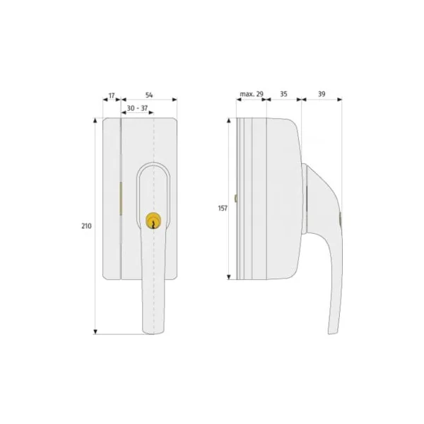 Verrou de fenêtre ABUS FO400
