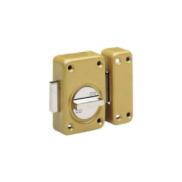 Verrou porte à bouton Vachette V136 compatible cylindre Radialis