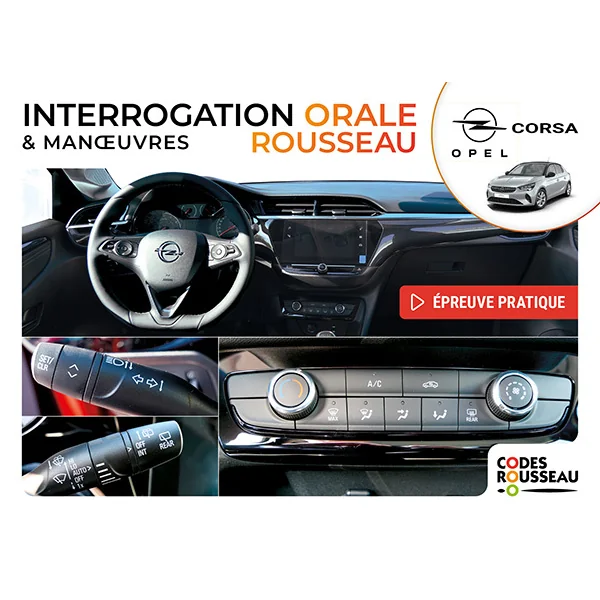 Vérifications B - Opel Corsa 2023 Interrogation orale et manoeuvres