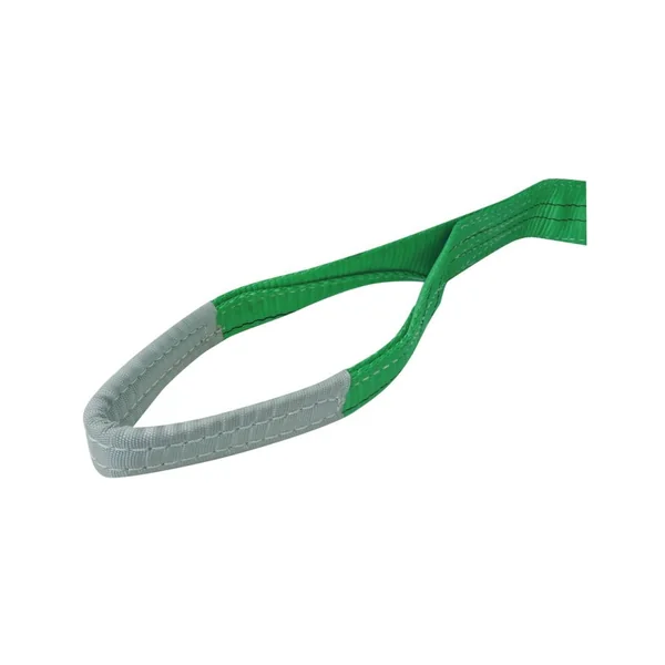 Élingue plate polyester 2T - Verte 60 mm x 3 m avec boucles renforcées
