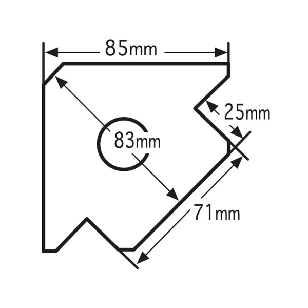 Équerre Magnétique 85x15 mm - Force 11,3 kg