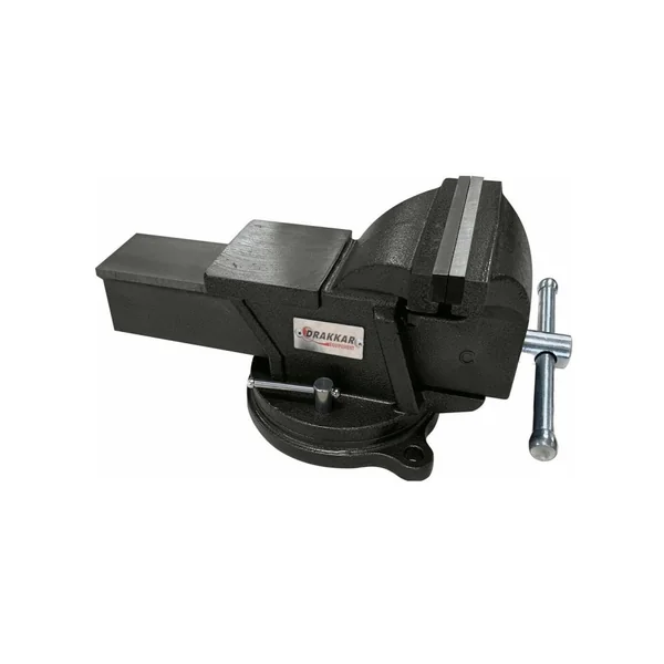 Étau acier avec enclume - Base pivotante 360° - 200 mm